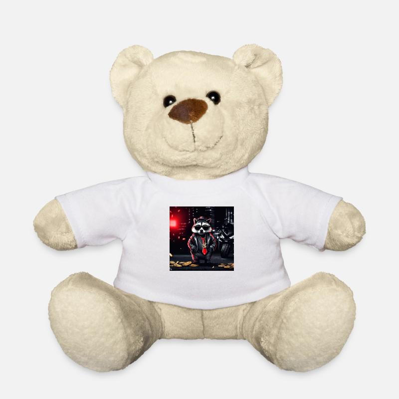 Gangster Waschbär - Teddy - Weiß