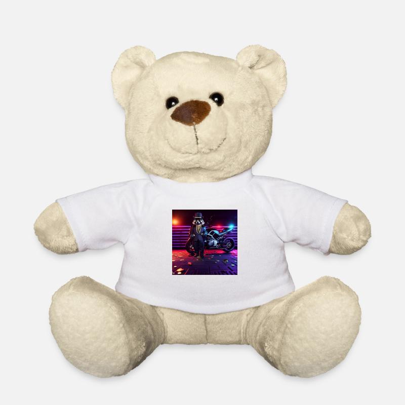 Gangster Waschbär - Teddy - Weiß