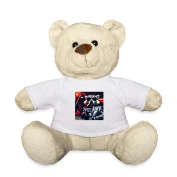 Gangster Waschbär - Teddy - Weiß - Vorne