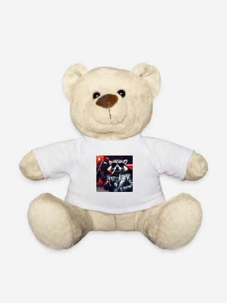 Gangster Raton laveur - Nounours - blanc