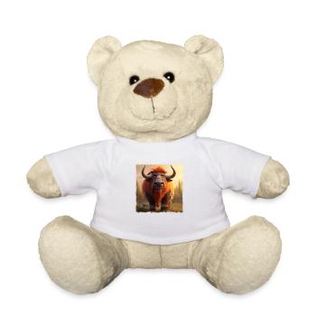 Cool bison - Teddy Bear - white - Front