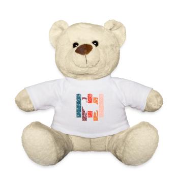Sheep gift Vintage - Teddy Bear - white - Front