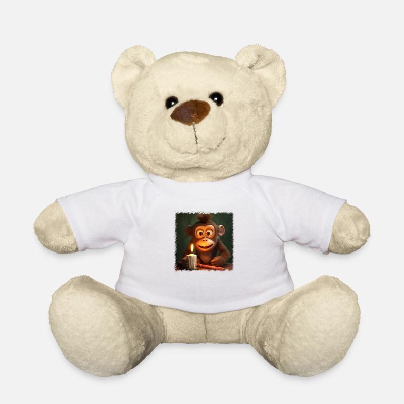 Petit singe - Nounours - blanc