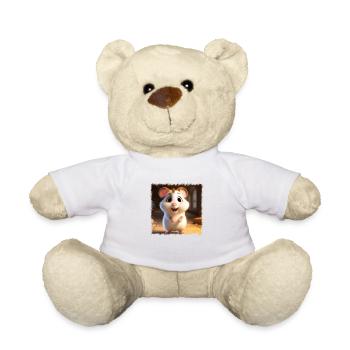 Hamster mignon - Nounours - blanc - Devant