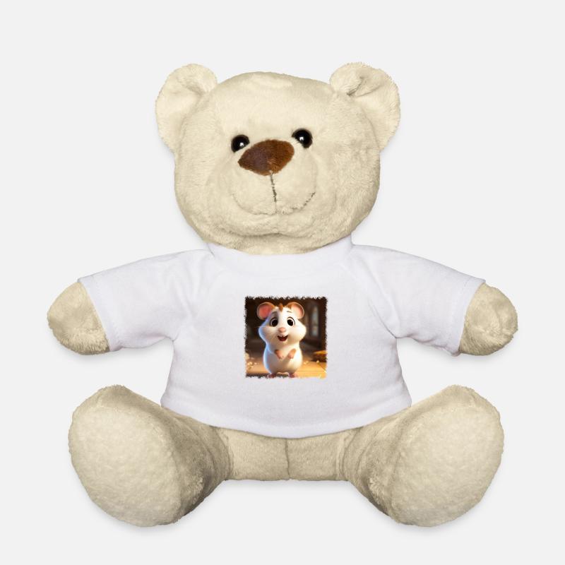 Hamster mignon - Nounours - blanc