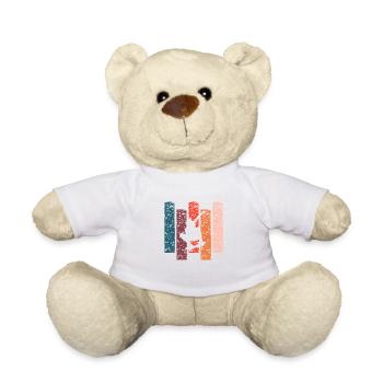 Vintage-Geschenk Skateboard - Teddy - Weiß - Vorne