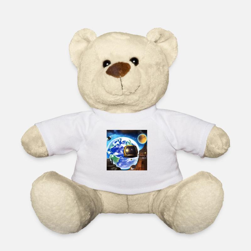 Surreale Welten - Planeten - Nummer 8 - Teddy - Weiß