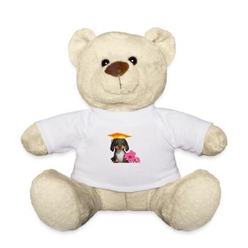 Bachelor Dachshund School Leaving Certificate Dogs Studies - Teddy Bear - white - Front