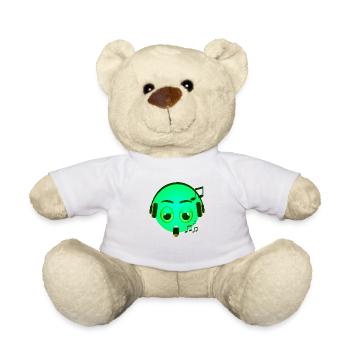 verrücktes gesicht glückliche karikatur glückliches gesicht karikatur - Teddy - Weiß - Vorne