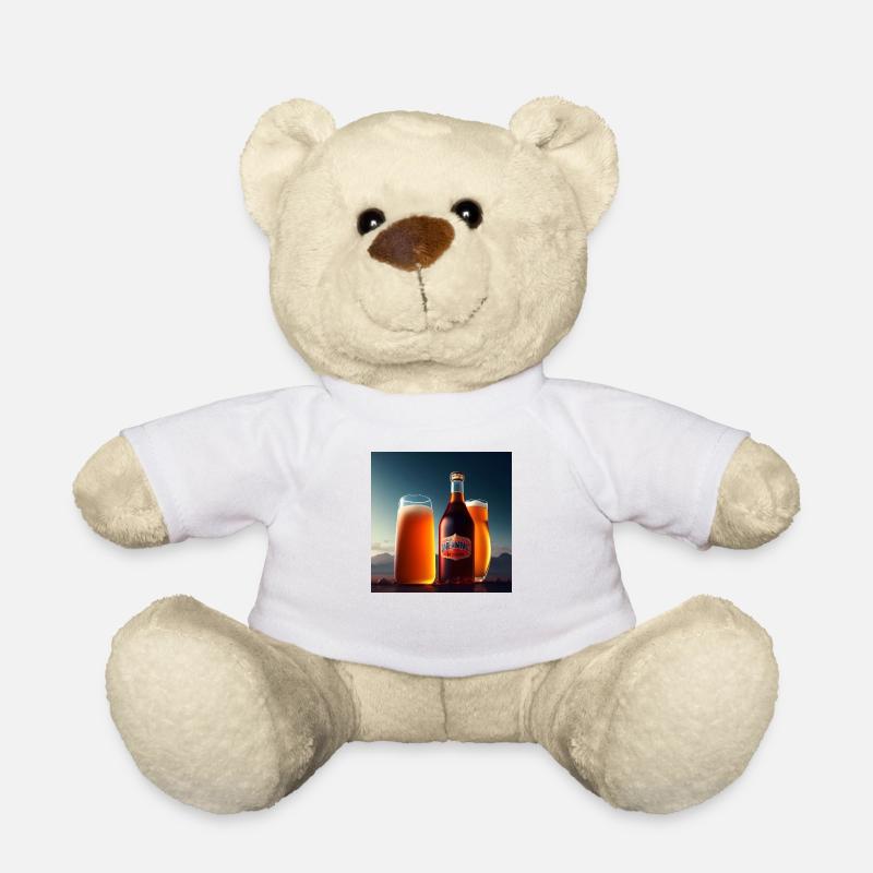 Retro Beer - Teddy Bear - white