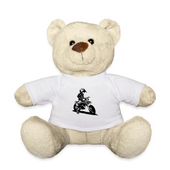 moto cross - Nounours - blanc - Devant