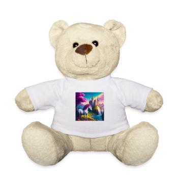 Magisches Einhorn im Wunderland - Teddy - Weiß - Vorne