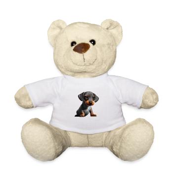 Dackelwelpe Hund Dachshund Hunde Hundehalter - Teddy - Weiß - Vorne