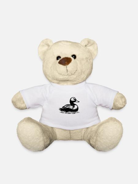 Ente Vögel Enten - Teddy - Weiß