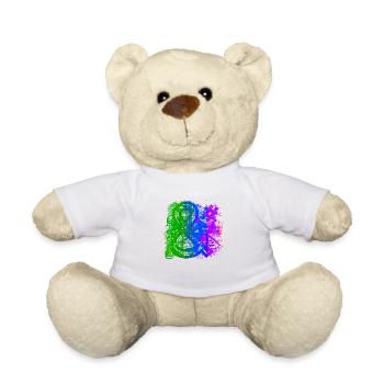 Graffiti-Stil Splash Hip Hop Farben Maler Farbe - Teddy - Weiß - Vorne