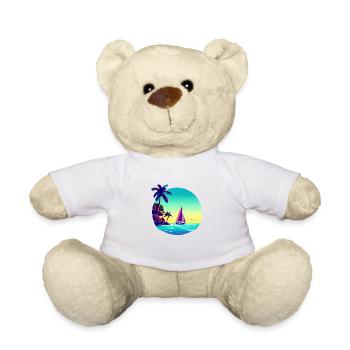 Sailing Sailors Sailing Sailboat Sailing Ship - Teddy Bear - white - Front