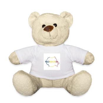 Map of Romania - Teddy Bear - white - Front