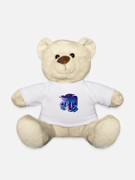Gruseliger Friedhof - Teddy - Weiß