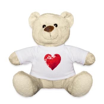 Mein Herz, dieser Rubin, - Teddy - Weiß - Vorne