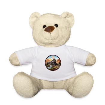Zug Lokomotive Bahn - Teddy - Weiß - Vorne