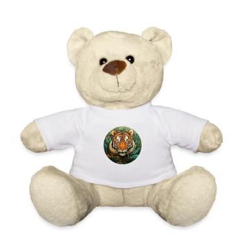 Tigre vibrant - Nounours - blanc - Devant