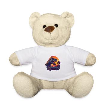 Mighty T Rex King - Teddy Bear - white - Front