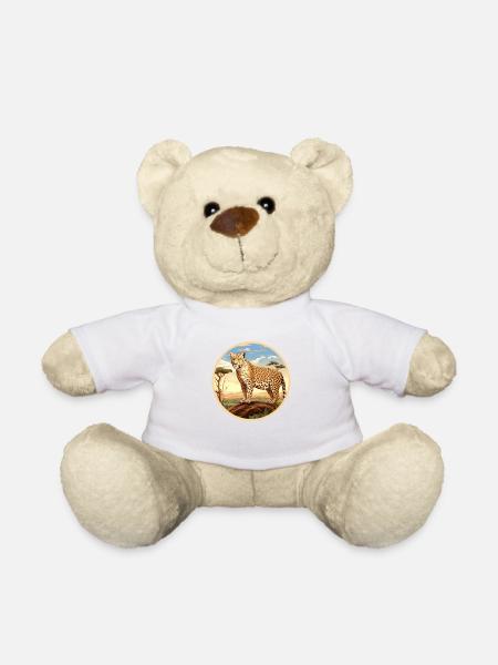 Leopard - Teddy - Weiß