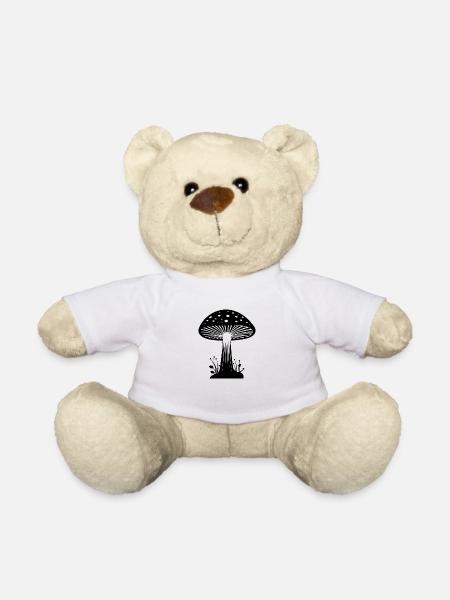 Pilz Pilzsammler Pilze Fungi - Teddy - Weiß