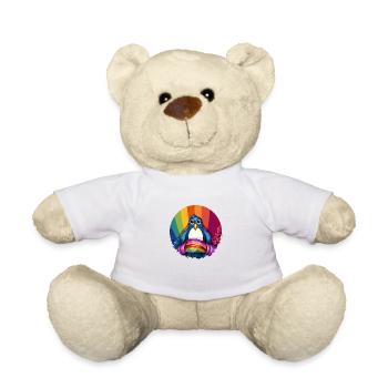 Penguin Pride: A sign of diversity - Teddy Bear - white - Front