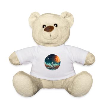 Spaceman Around Space, cadeau des astronautes - Nounours - blanc - Devant