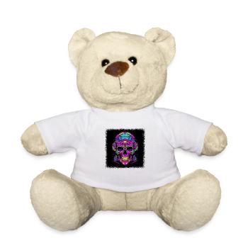 awesome geek drawing funny sayings scary - Teddy - Weiß - Vorne