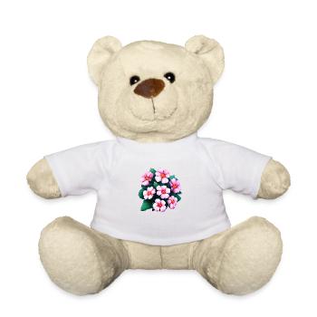 Blume Garten Geschenk Blumen Hobbygärtner Gärtner - Teddy - Weiß - Vorne