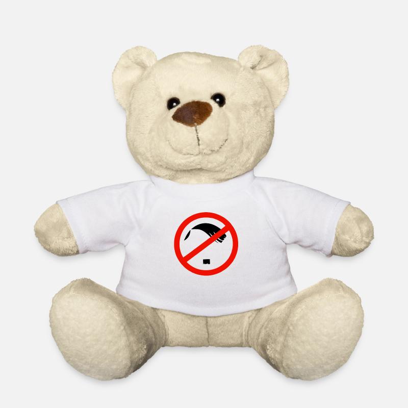 Kein Platz für Menschenfeinde - Teddy - Weiß