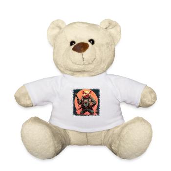 Funny Quote Caviidae Pig Love - Teddy Bear - white - Front