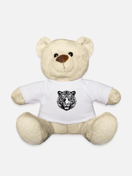 Tiger Raubkatze - Teddy - Weiß