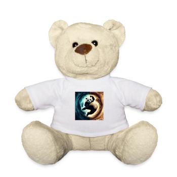 Kung Fu Ying Yang Panda - Teddy Bear - white - Front