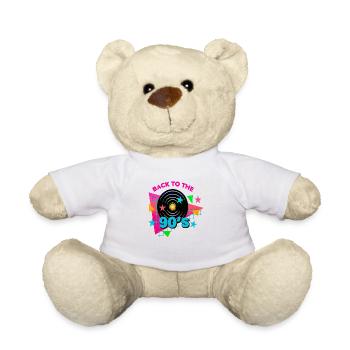 90er Jahre Niedlich 80er Jahre Retro Vintage Lustig Cool Nostalgie - Teddy - Weiß - Vorne