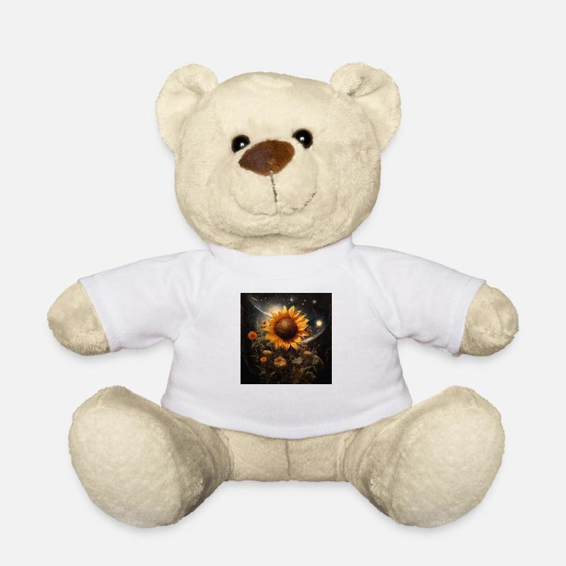 Sonnenblume - Teddy - Weiß