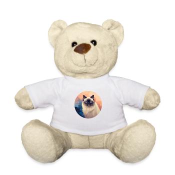 Himalayan cat - Teddy Bear - white - Front