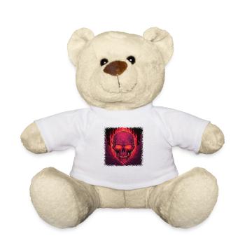 fuck off skeleton hand tshirts dead present idea - Teddy - Weiß - Vorne