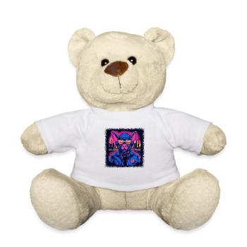 Mammal Barbecue BBQ Smoker Backyard Griller Funny - Teddy Bear - white - Front