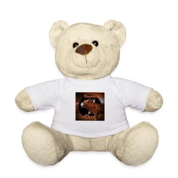 Taureau doré - Nounours - blanc - Devant
