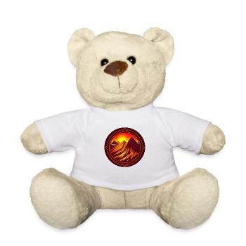 sunset in the mountains - Teddy Bear - white - Front