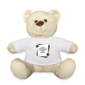 Soyons responsable, conduisons en toute sécurité - Nounours - blanc - Devant