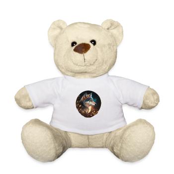 wolf - Teddy Bear - white - Front