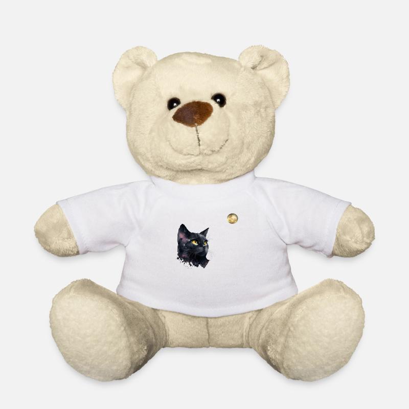 LE CHAT ET LA LUNE - Nounours - blanc