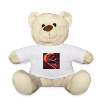 Car driving in the sunlight, sunset, retro car - Teddy - Weiß - Vorne
