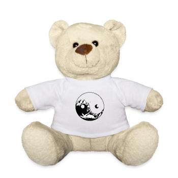 YIN YANG MONTAGNE Cottagecore et Goblincore - Nounours - blanc - Devant