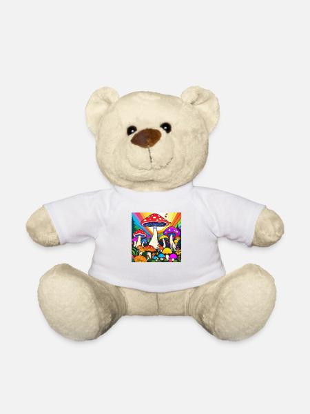 Trippy Pilze - Teddy - Weiß