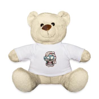 Mummy Face - Teddy Bear - white - Front